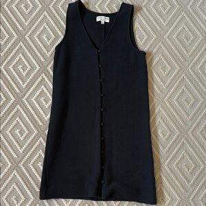 Madewell Texture & Thread Black Sleeveless Dress *NWOT